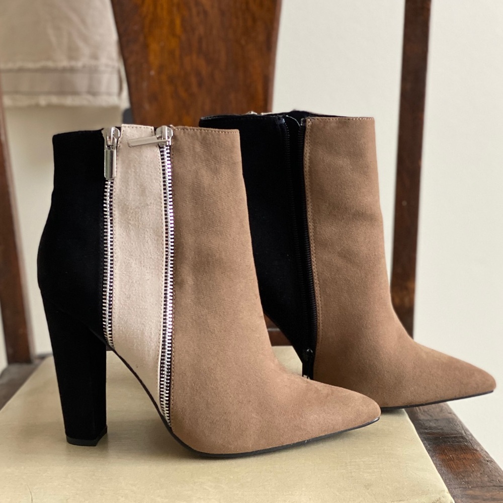 BRAND NEW COLOR BLOCK BOOTIES
